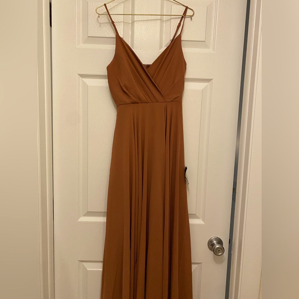 Lulus floor length dress, NWT